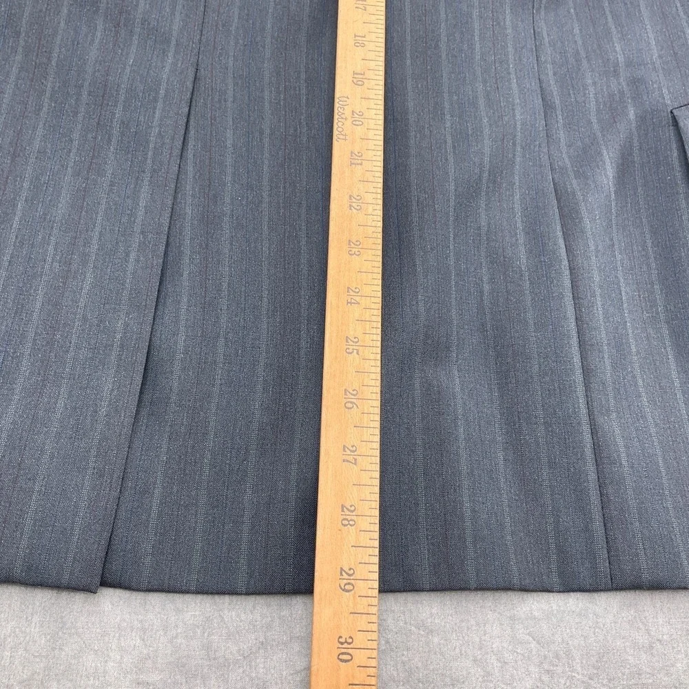 Hart Schaffner & Marx Blazer Men 40 Short Gray Multi Pinstripe Wool USA VTG